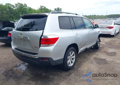 2012 Toyota Highlander Se V6 from USA, damaged, VIN 5TDBK3EH7CS101833